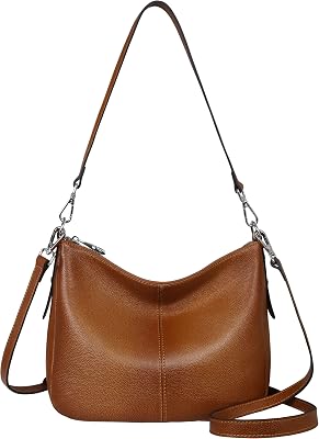 HESHE Womens Leather Purses Shoulder Bags Crossbody Purses Hobo Bags Medium Cross Body Handbags Sling Bag Crescent Purse