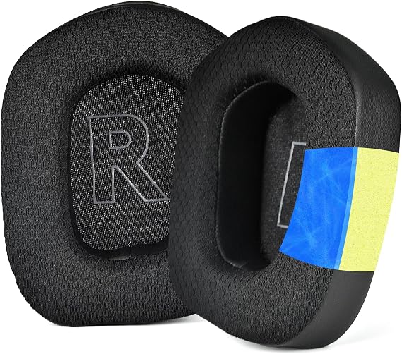 Defean Cooling Gel Earpads for Logitech G733 G335 Headset-Black