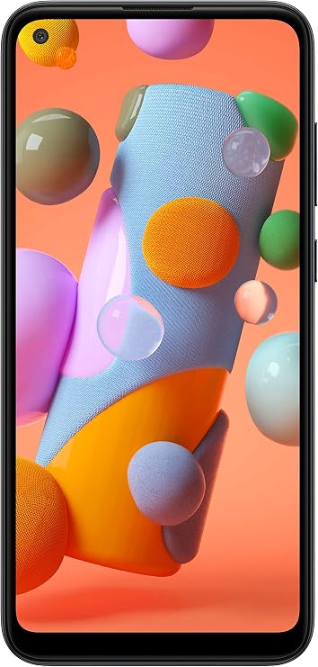 Samsung Galaxy A11 Unlocked Smartphone, 6.4" Screen, 32GB Storage | Long Lasting Battery, Black, 2020 Model