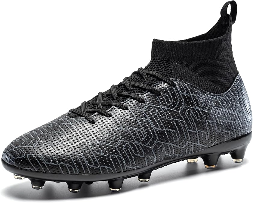 High-Top Mens Soccer Cleats Lightweight Training Football Shoes