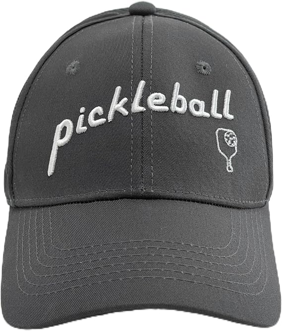 Pickleball Gifts for Men Women, Ajustable Embroidered Pickleball Outdoor Sport Adjustable Pickleball Cap 100% Cotton