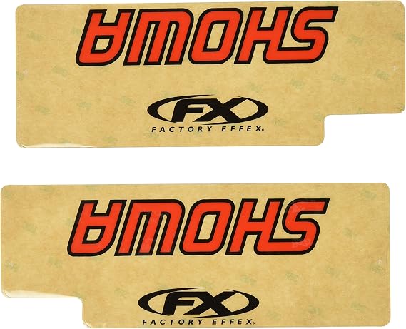 Factory Effex (02-8515 Red Upper Fork Shield Graphic, 24 x 8-12
