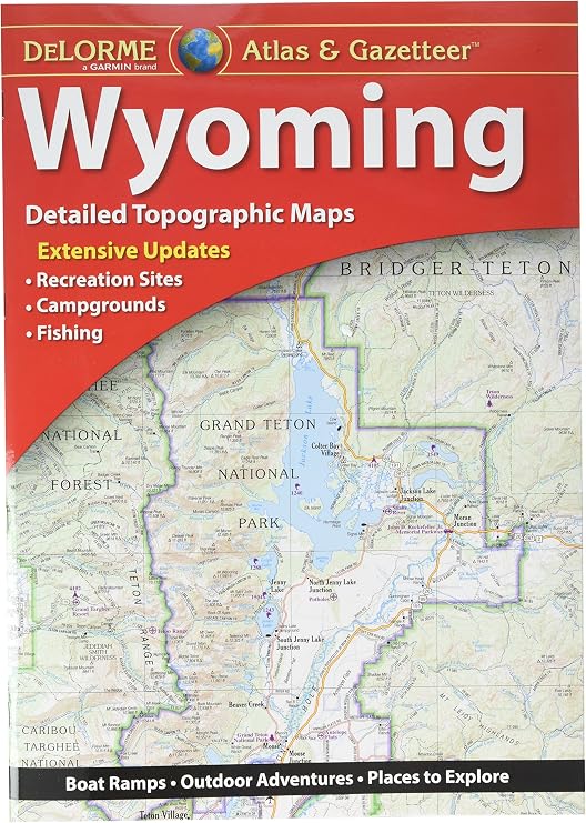 Garmin Delorme Atlas & Gazetteer Paper Maps- Wyoming (010-12694-00)
