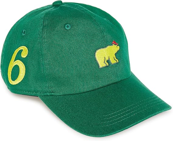 Jack Nicklaus Men's 100% Cotton Golf Hat, Green Masters Hat, One Size