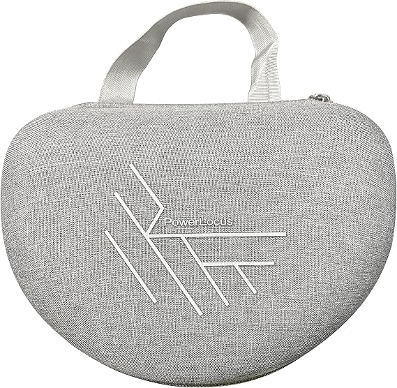 PowerLocus Hard Carry Case for Foldable Headphones - Compatible with PowerLocus Over-Ear Headphone P1/P2/P4/P6/P7/MoonFly/Marshall/House of Marley/Beats by Dre - Portable Travel Carrying Bag (Grey)