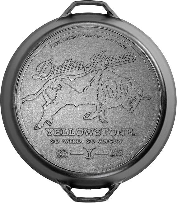 Lodge Pre-Seasoned Yellowstone Cast Iron Skillet, 17 Inches