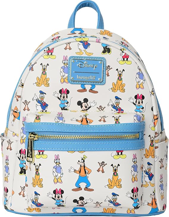 Loungefly Disney Women Backpack Mickey Minnie Mouse Forward Backward Bag