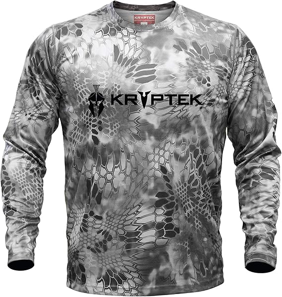 Kryptek Men's Hyperion Ls Crew with Logo