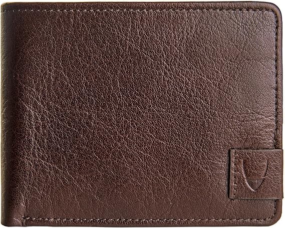 Hidesign Vespucci Slim Genuine Buffalo Leather Bifold Wallet with RFID Shielding Technology & 6 Card Slots - Size (L x H - 4.5 x 3.5 inches), Brown