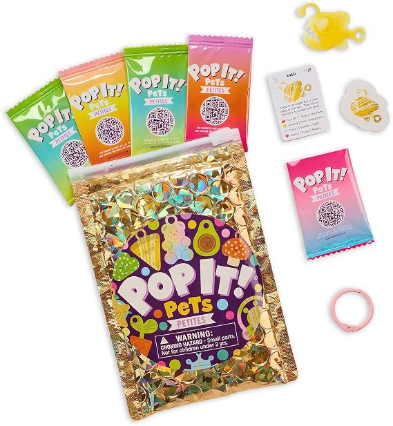 Buffalo Games Pop It Pets Petites - Season 2 - The Ultimate MINI Sensory Fidget Toy - Popping Bubbles and Adorable Characters for Your Pets - Collector map with Cards and Stickers from Buffalo Games