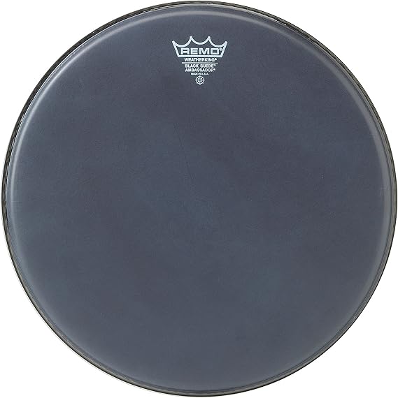 Remo Ambassador Black SuedeTM Drumhead, 14"