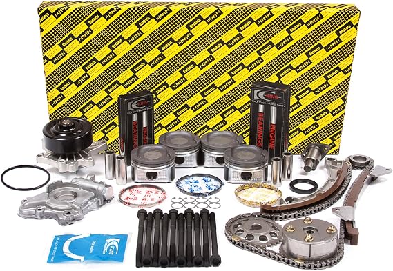Evergreen OK2024LGM/2/1/1 Fits 00-08 Toyota Chevrolet VVT-i 1.8L DOHC 16V 1ZZFE Master Overhaul Engine Rebuild Kit (w/VVTi Gear)
