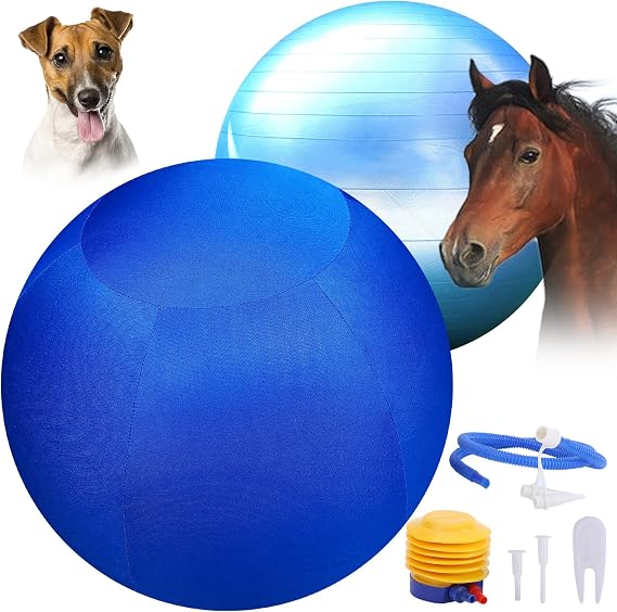 30 Inch Horse Ball with Cover, Mega Herding Toy for Horses & Dogs