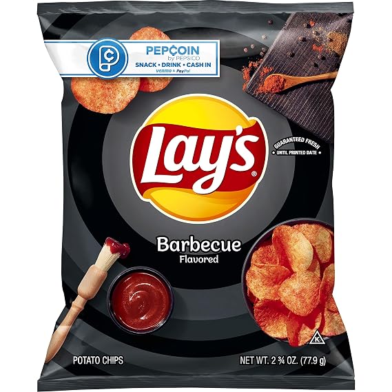 Lay's Potato Chips, Barbecue Flavor, 2.75oz Bag (Packaging May Vary)