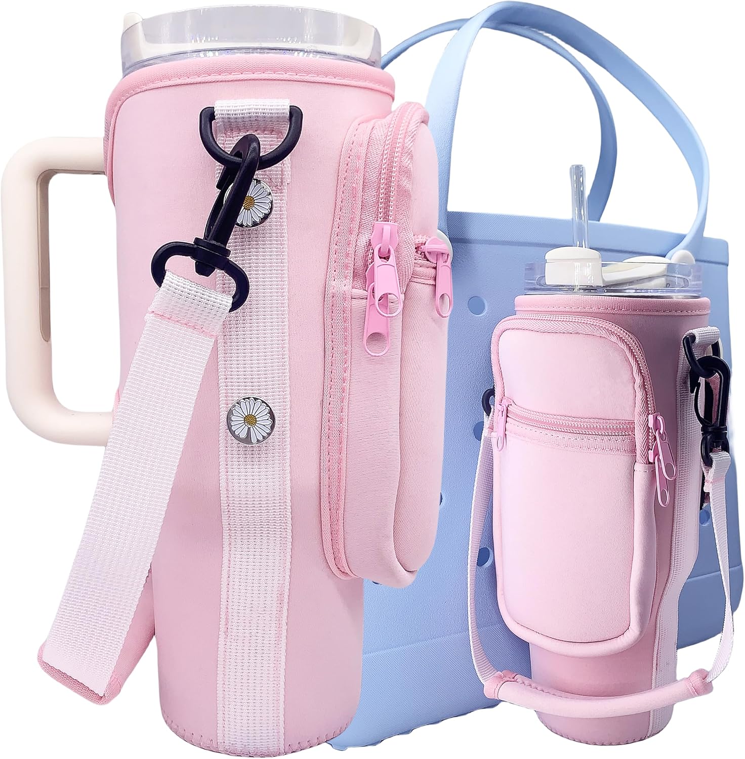 Bogg Bag Stanley Cup Holder with Pouch, Compatible with Bogg BagSimply Southern Totes Accessories Pink