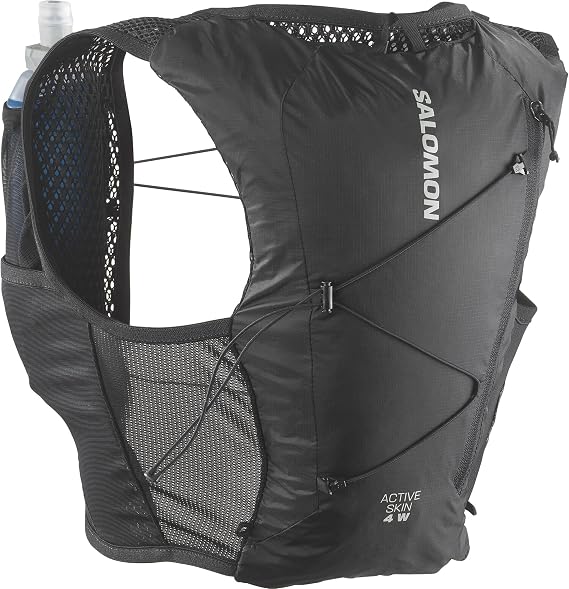 Salomon Active Skin 4 Women SensiFit Women's Specific Fit Easy Hydration Chest Pockets Secure Storage with Custom Quiver Compatibility Trail Running Vest