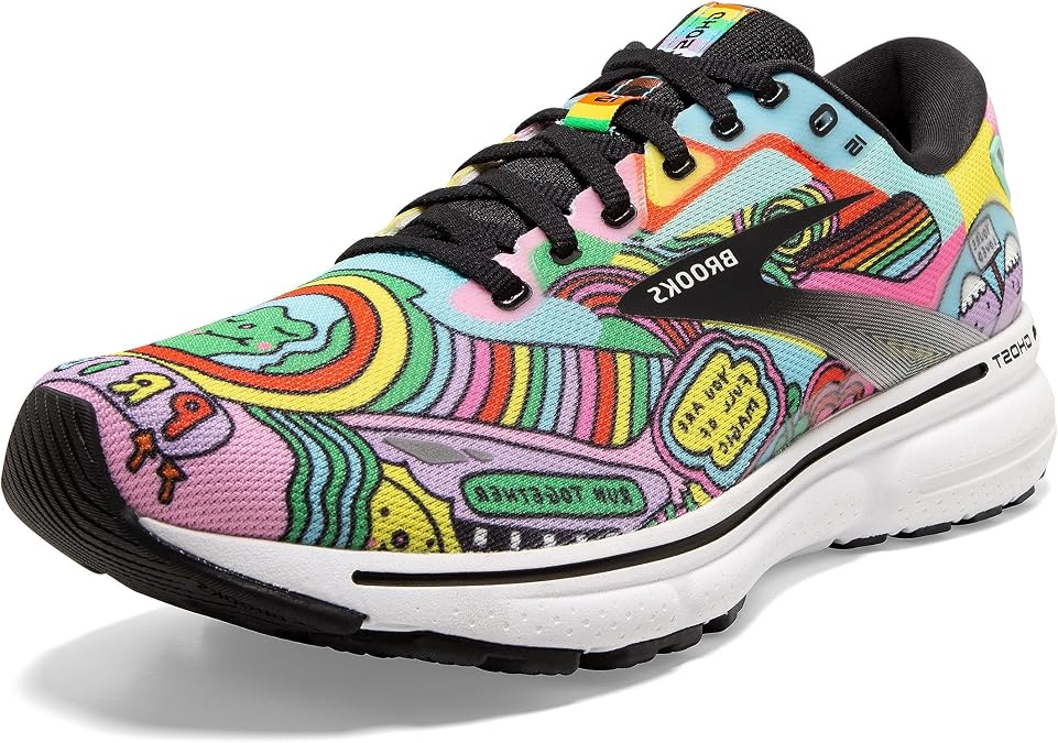 Brooks Men's Ghost 15 Neutral Running Shoe, Alloy/Oyster/Black