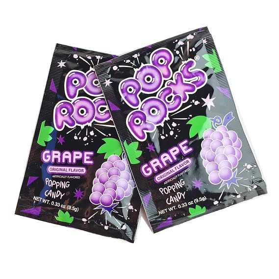 POP ROCKS Popping Candy, Grape, 24 Count